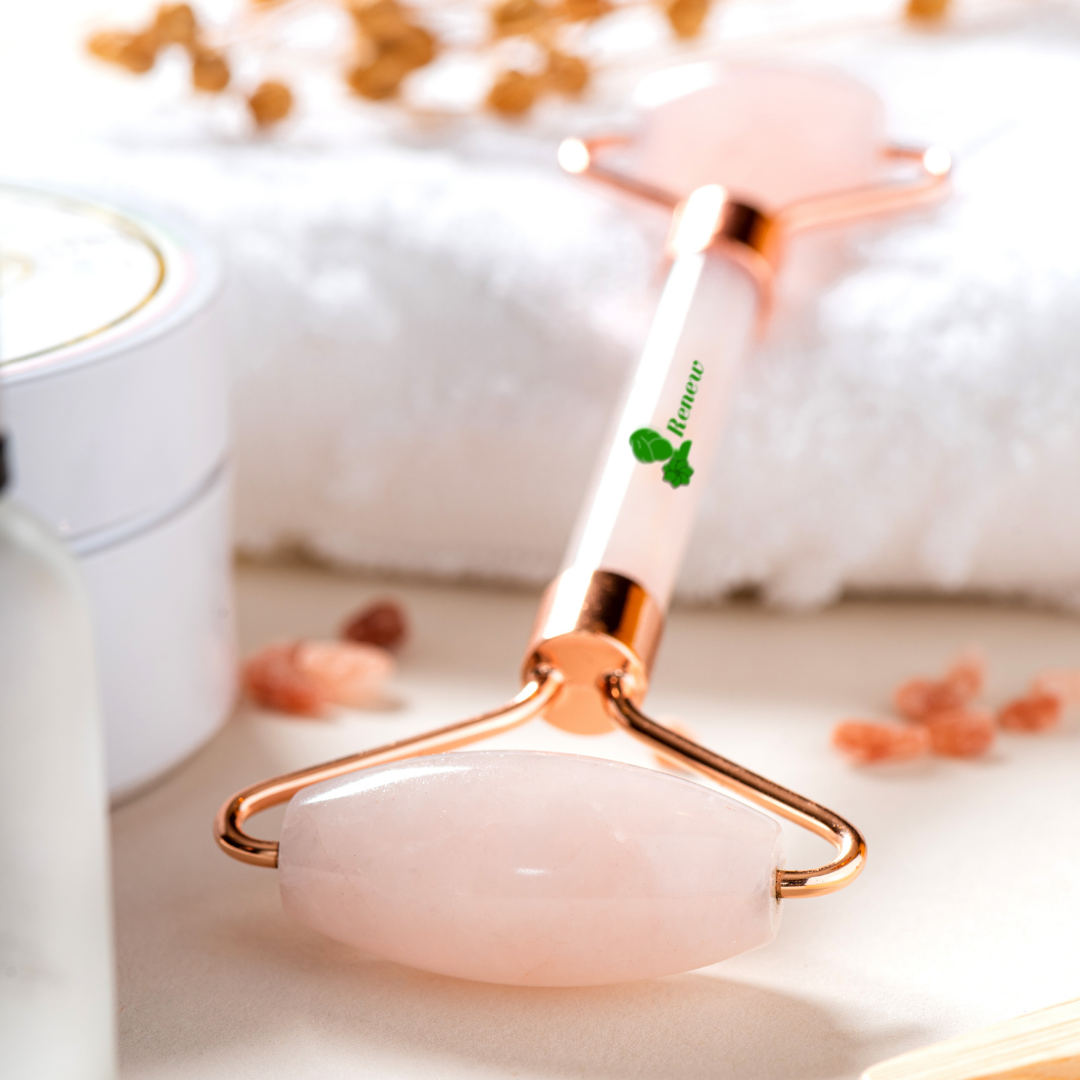 Ролер за лице от Розов кварц Renew Rose Quartz Roller