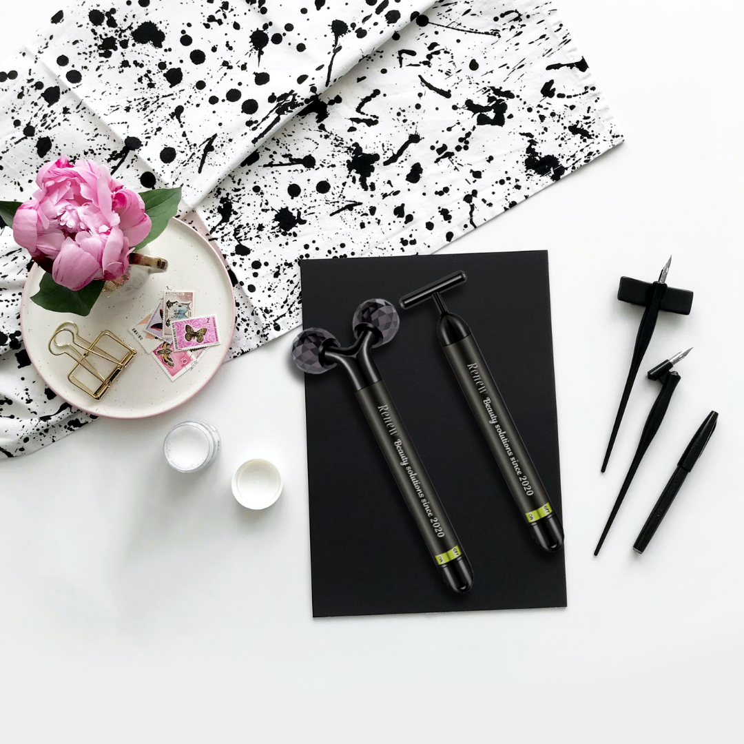 Подаръчен сет електрически масажори за лице и тяло Renew Gift Set