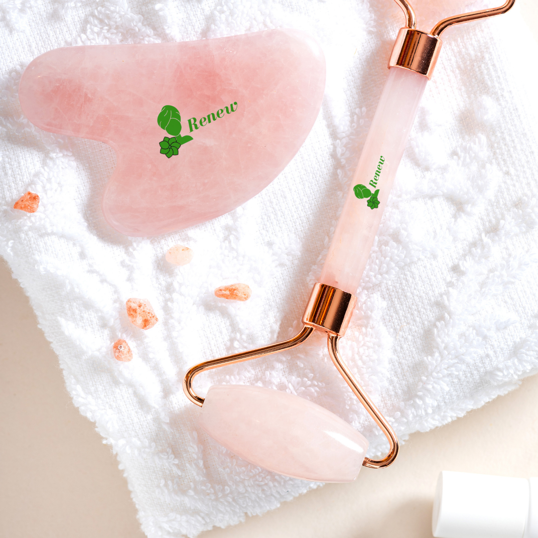 Ролер за лице от Розов кварц Renew Rose Quartz Roller